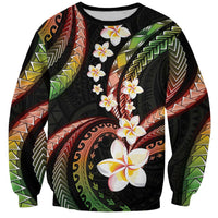 Hawaii Plumeria Reggae Sweatshirt Polynesian Pattern LT01 Unisex Reggae - Polynesian Pride