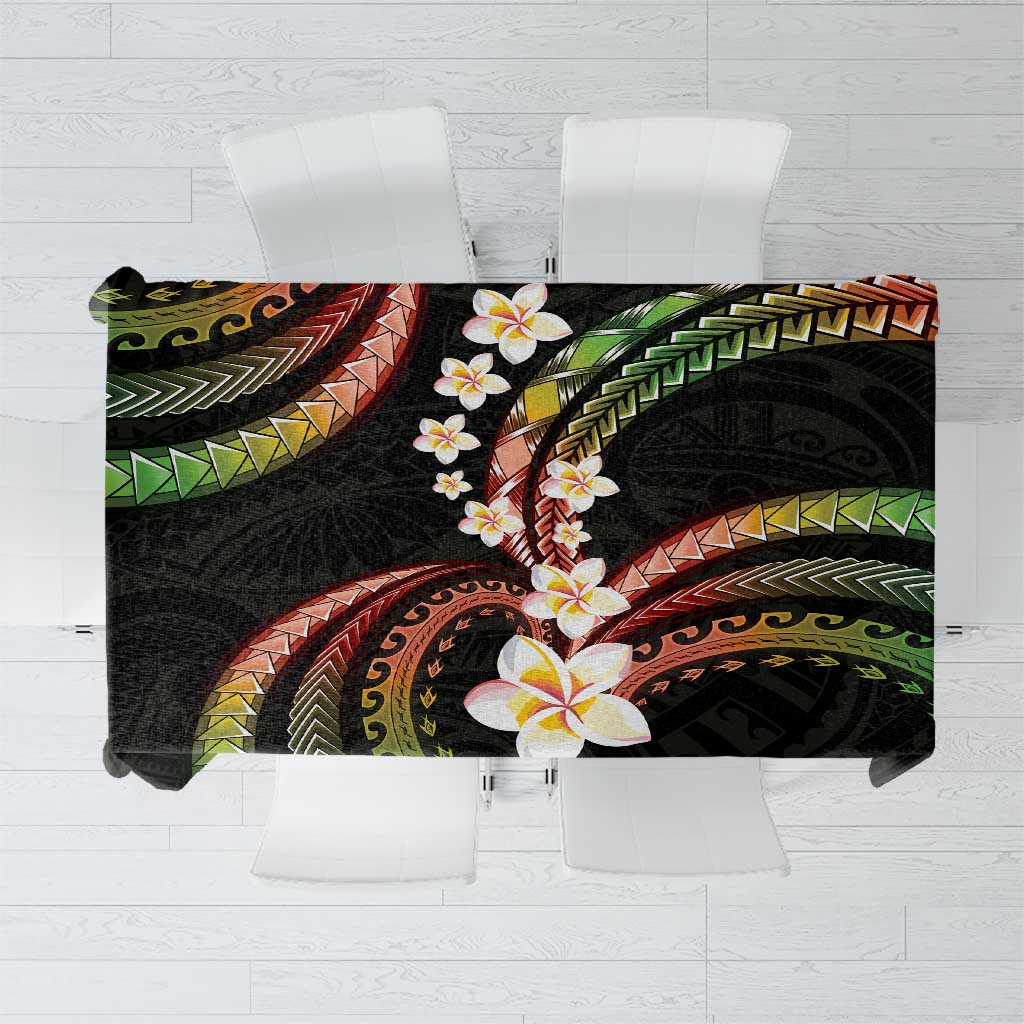 Hawaii Plumeria Reggae Tablecloth Polynesian Pattern LT01 Reggae - Polynesian Pride