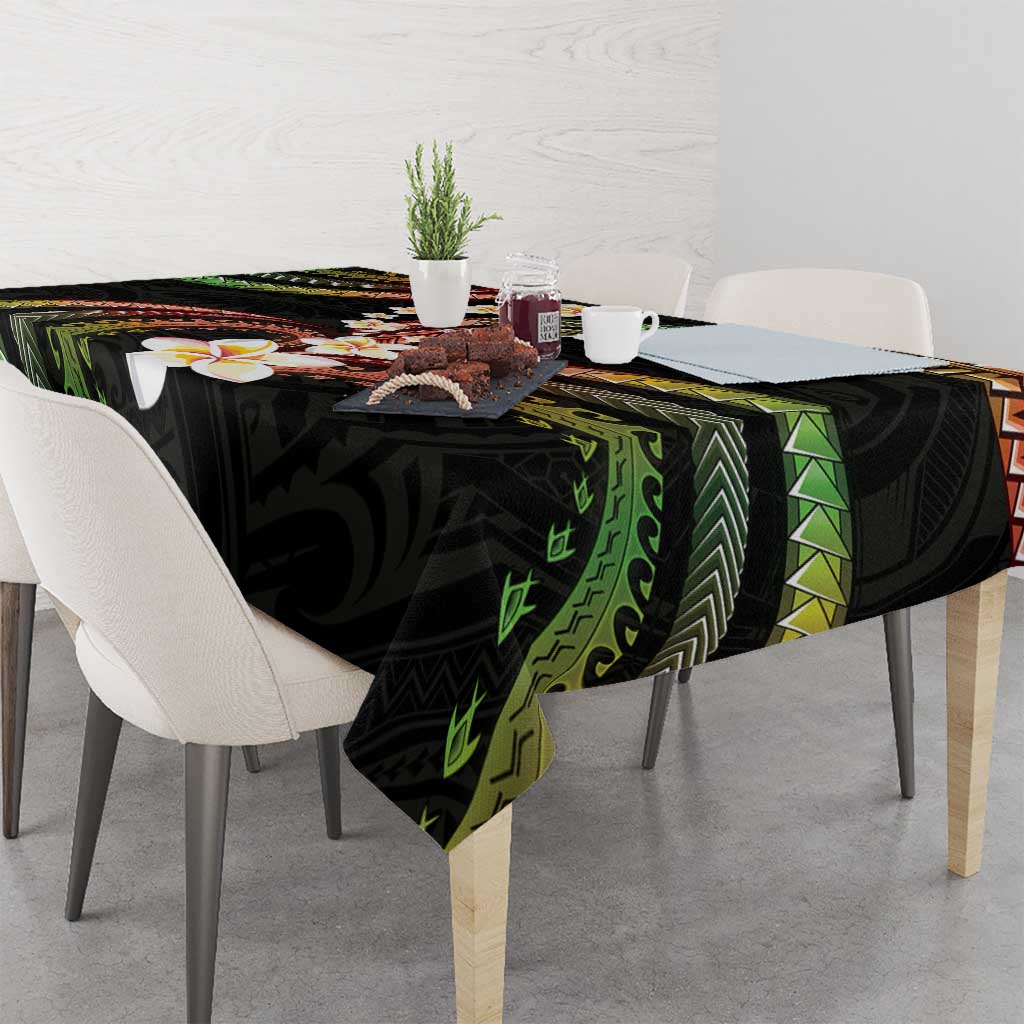 Hawaii Plumeria Reggae Tablecloth Polynesian Pattern LT01 - Polynesian Pride