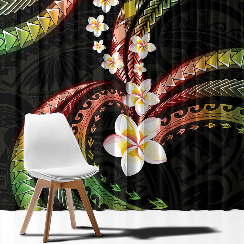 Hawaii Plumeria Reggae Window Curtain Polynesian Pattern LT01 - Polynesian Pride