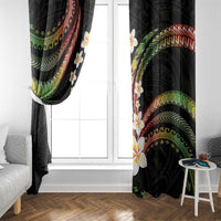 Hawaii Plumeria Reggae Window Curtain Polynesian Pattern LT01 - Polynesian Pride