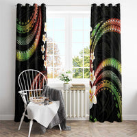 Hawaii Plumeria Reggae Window Curtain Polynesian Pattern LT01 - Polynesian Pride