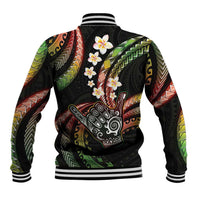 Hawaii Shaka Sign Baseball Jacket Fantastic Frangipani Reggae LT01 - Polynesian Pride