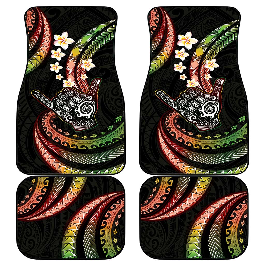 Hawaii Shaka Sign Car Mats Fantastic Frangipani Reggae