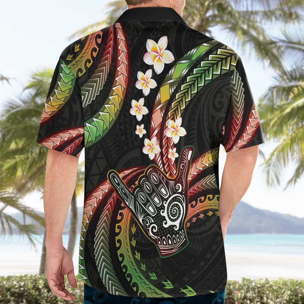 Hawaii Shaka Sign Hawaiian Shirt Fantastic Frangipani Reggae LT01 - Polynesian Pride