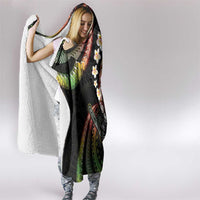 Hawaii Shaka Sign Hooded Blanket Fantastic Frangipani Reggae LT01 - Polynesian Pride