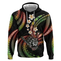 Hawaii Shaka Sign Hoodie Fantastic Frangipani Reggae