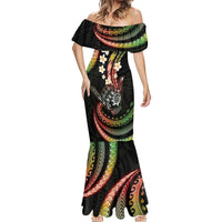 Hawaii Shaka Sign Mermaid Dress Fantastic Frangipani Reggae