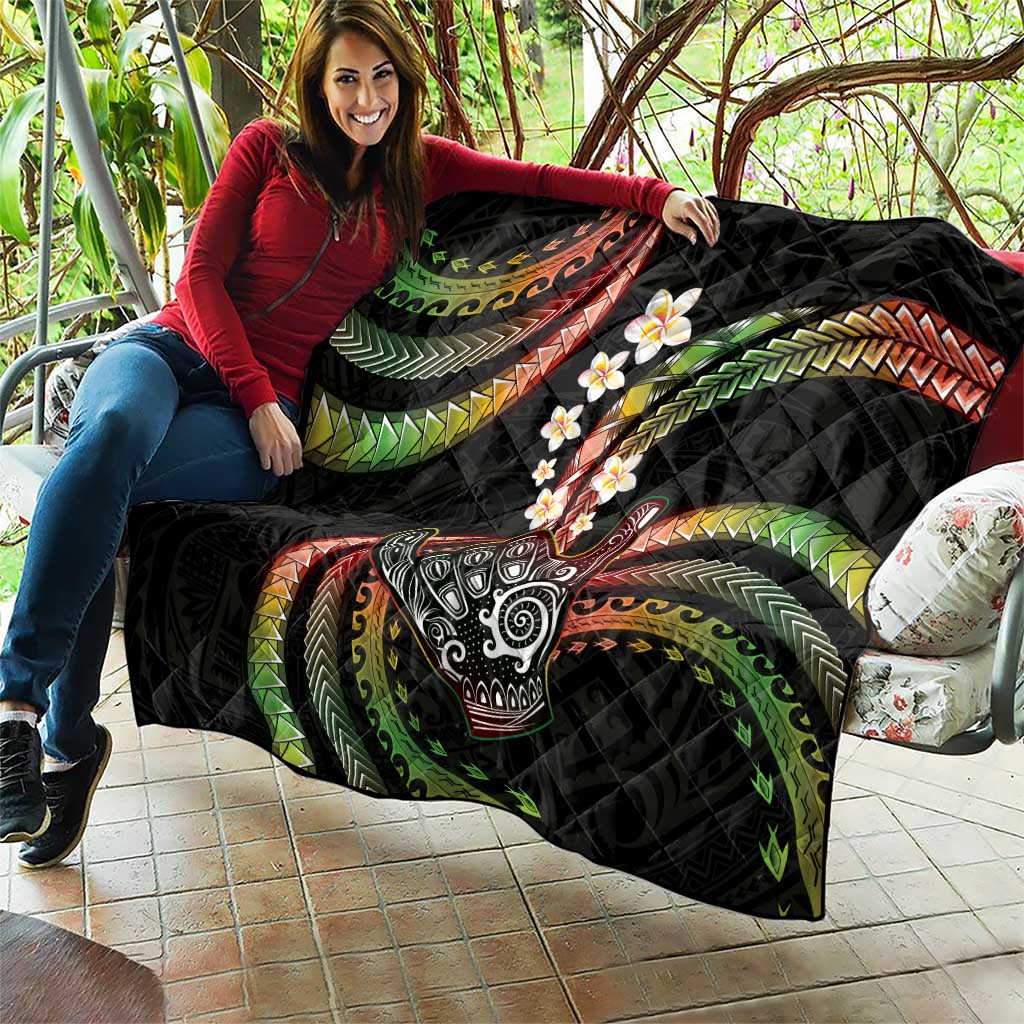Hawaii Shaka Sign Quilt Fantastic Frangipani Reggae