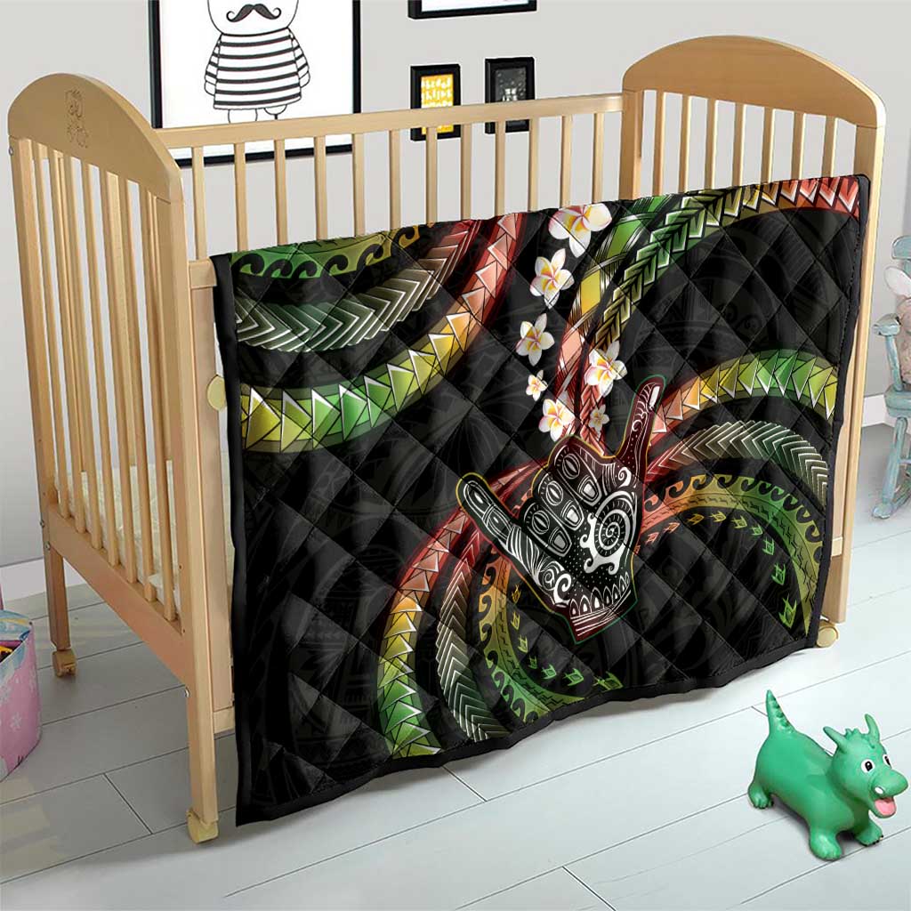 Hawaii Shaka Sign Quilt Fantastic Frangipani Reggae