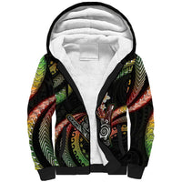Hawaii Shaka Sign Sherpa Hoodie Fantastic Frangipani Reggae LT01 Unisex Reggae - Polynesian Pride