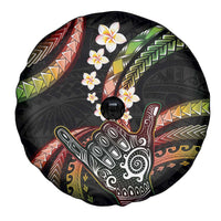 Hawaii Shaka Sign Spare Tire Cover Fantastic Frangipani Reggae