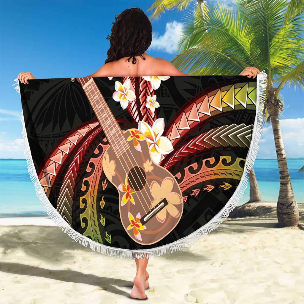 Hawaiian Ukulele Beach Blanket Jawaiian Fantastic Plumeria