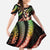 Hawaiian Ukulele Family Matching Off The Shoulder Long Sleeve Dress and Hawaiian Shirt Jawaiian Fantastic Plumeria
