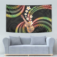 Hawaiian Ukulele Tapestry Jawaiian Fantastic Plumeria
