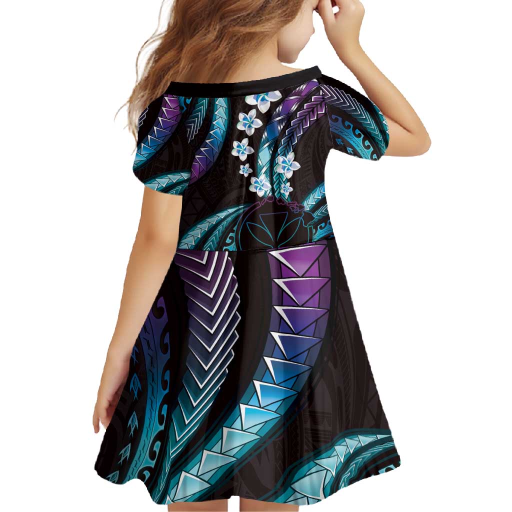 Hawaii Map Kanaka Maoli Family Matching Off Shoulder Maxi Dress and Hawaiian Shirt Fantastic Frangipani Amethyst Gradient