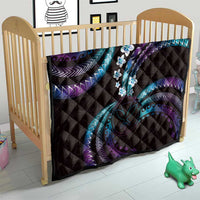 Hawaii Map Kanaka Maoli Quilt Fantastic Frangipani Amethyst Gradient