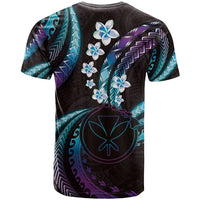 Hawaii Map Kanaka Maoli T Shirt Fantastic Frangipani Amethyst Gradient