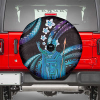 Hawaii King Kamehameha Spare Tire Cover Fantastic Plumeria Amethyst Gradient