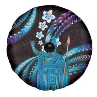 Hawaii King Kamehameha Spare Tire Cover Fantastic Plumeria Amethyst Gradient