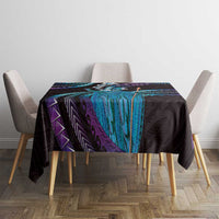 Hawaii King Kamehameha Tablecloth Fantastic Plumeria Amethyst Gradient