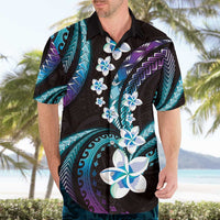 Hawaii Plumeria Hawaiian Shirt Amethyst Gradient Polynesian Pattern LT01 - Polynesian Pride