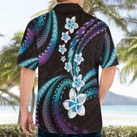 Hawaii Plumeria Hawaiian Shirt Amethyst Gradient Polynesian Pattern LT01 - Polynesian Pride
