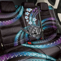 Hawaii Shaka Sign Back Car Seat Cover Fantastic Frangipani Amethyst Gradient