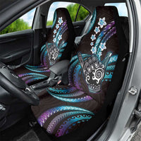 Hawaii Shaka Sign Car Seat Cover Fantastic Frangipani Amethyst Gradient
