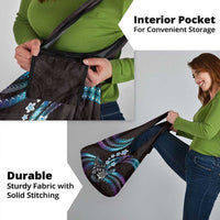 Hawaii Shaka Sign Grocery Bag Fantastic Frangipani Amethyst Gradient