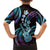 Hawaiian Ukulele Family Matching Puletasi and Hawaiian Shirt Amethyst Gradient Fantastic Plumeria