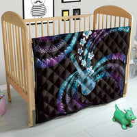 Hawaiian Ukulele Quilt Amethyst Gradient Fantastic Plumeria