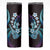 Hawaiian Ukulele Skinny Tumbler Amethyst Gradient Fantastic Plumeria