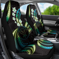 Hawaii Map Kanaka Maoli Car Seat Cover Fantastic Frangipani Chartreuse Cyan