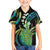 Hawaii King Kamehameha Kid Hawaiian Shirt Fantastic Plumeria Chartreuse Cyan