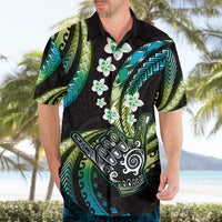Hawaii Shaka Sign Hawaiian Shirt Fantastic Frangipani Chartreuse Cyan LT01 - Polynesian Pride