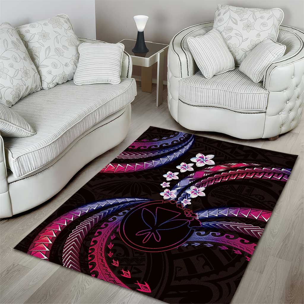 Hawaii Map Kanaka Maoli Area Rug Fantastic Frangipani Sweet Dream
