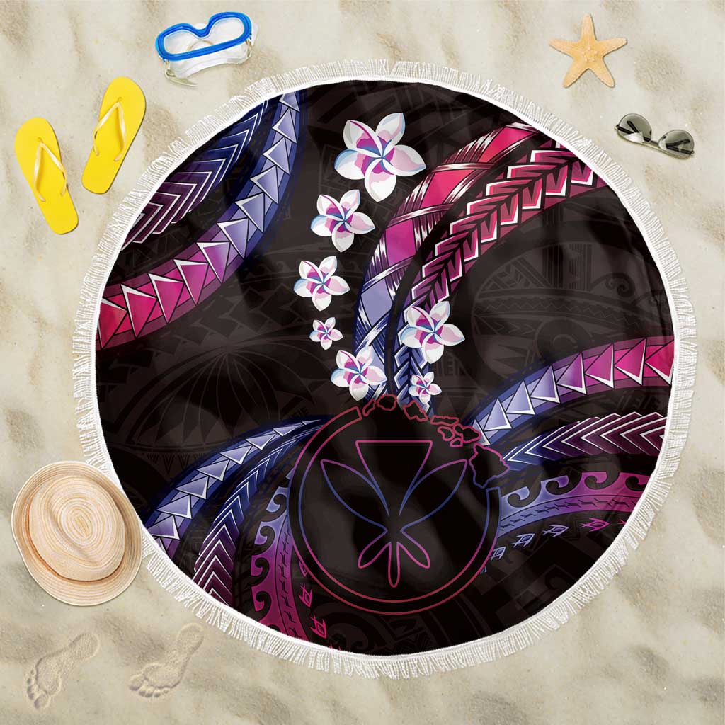 Hawaii Map Kanaka Maoli Beach Blanket Fantastic Frangipani Sweet Dream