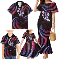 Hawaii Map Kanaka Maoli Family Matching Mermaid Dress and Hawaiian Shirt Fantastic Frangipani Sweet Dream