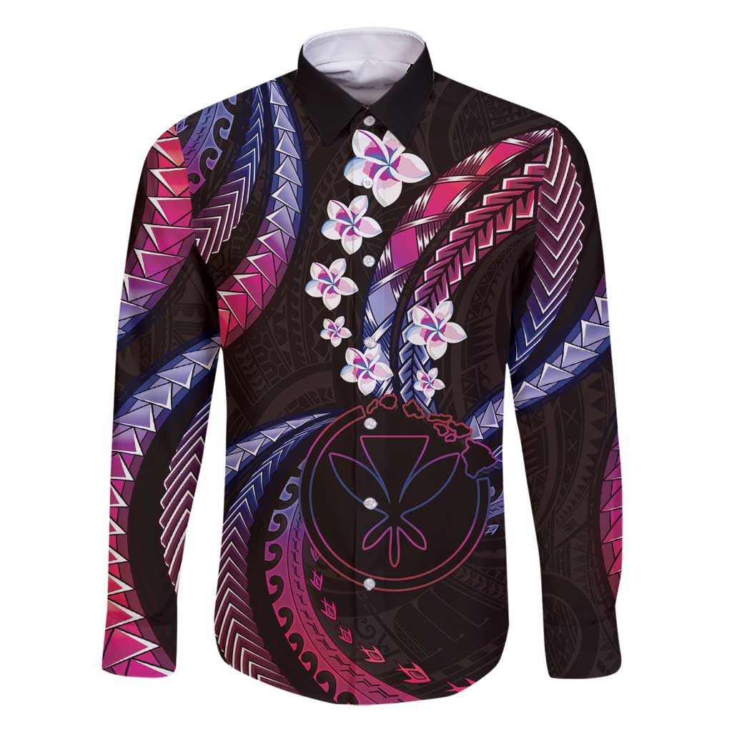 Hawaii Map Kanaka Maoli Family Matching Off Shoulder Short Dress and Hawaiian Shirt Fantastic Frangipani Sweet Dream