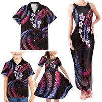 Hawaii Map Kanaka Maoli Family Matching Tank Maxi Dress and Hawaiian Shirt Fantastic Frangipani Sweet Dream