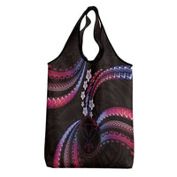 Hawaii Map Kanaka Maoli Grocery Bag Fantastic Frangipani Sweet Dream