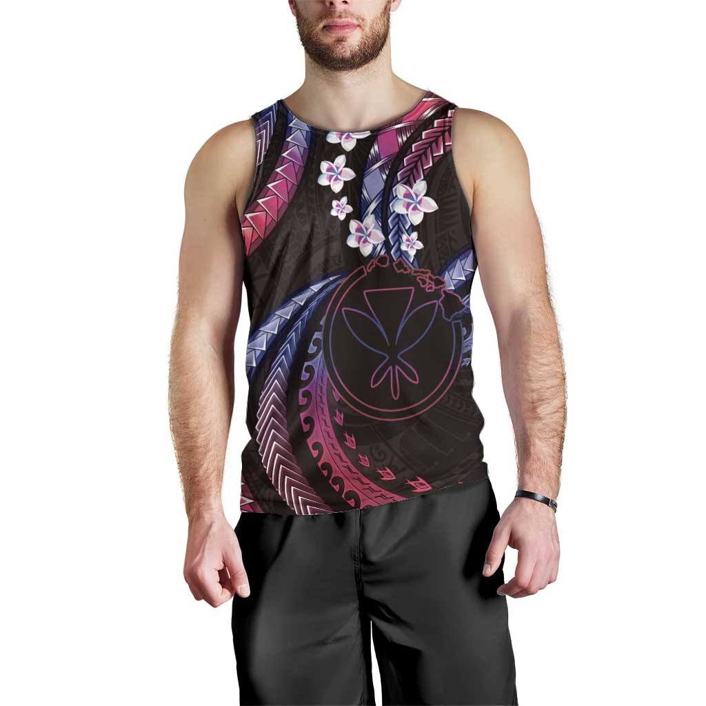 Hawaii Map Kanaka Maoli Men Tank Top Fantastic Frangipani Sweet Dream