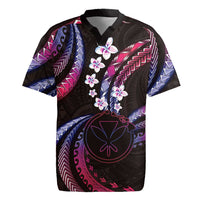 Hawaii Map Kanaka Maoli Rugby Jersey Fantastic Frangipani Sweet Dream