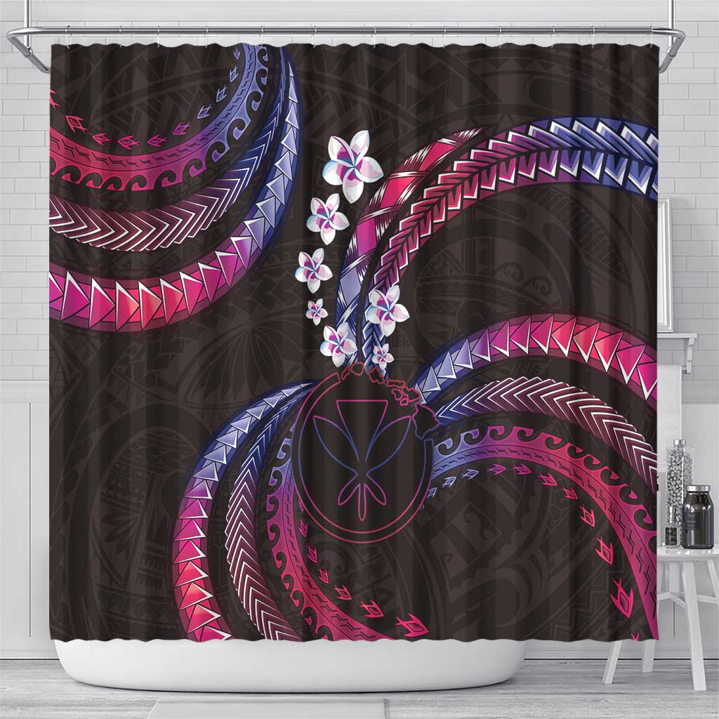 Hawaii Map Kanaka Maoli Shower Curtain Fantastic Frangipani Sweet Dream