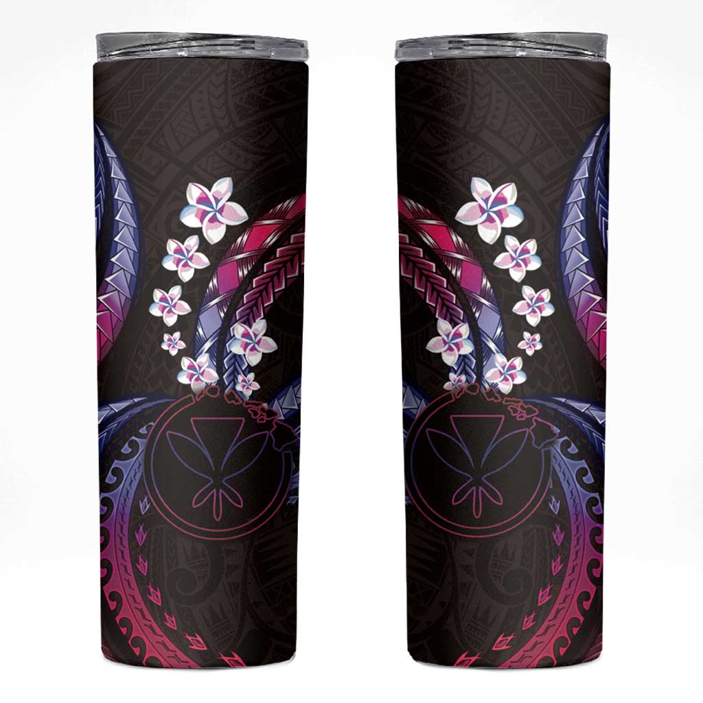 Hawaii Map Kanaka Maoli Skinny Tumbler Fantastic Frangipani Sweet Dream