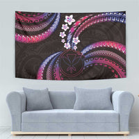 Hawaii Map Kanaka Maoli Tapestry Fantastic Frangipani Sweet Dream