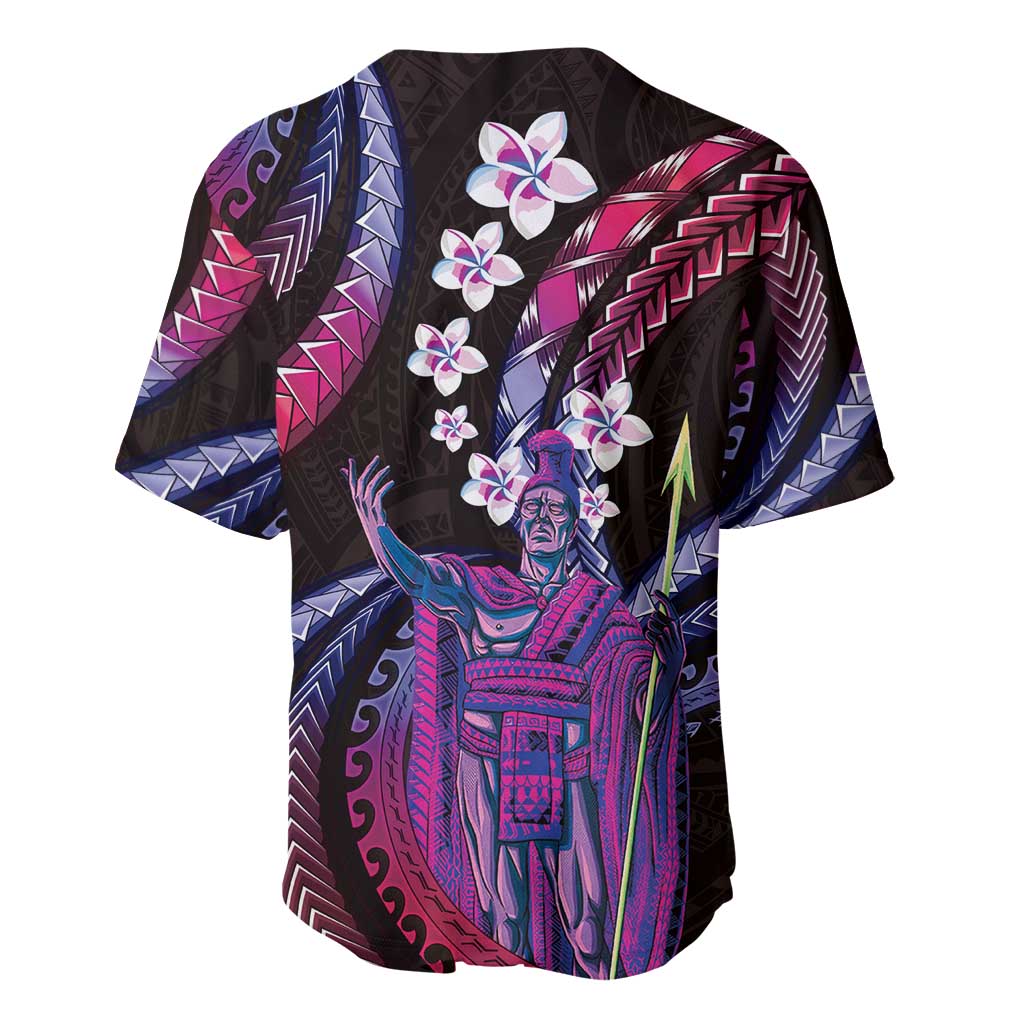 Hawaii King Kamehameha Baseball Jersey Fantastic Plumeria Sweet Vibes