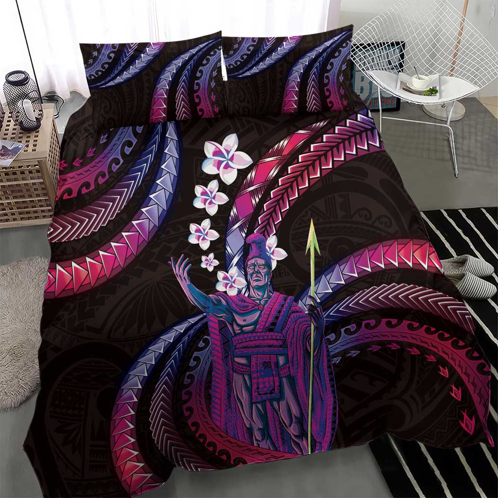 Hawaii King Kamehameha Bedding Set Fantastic Plumeria Sweet Vibes