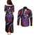 Hawaii King Kamehameha Couples Matching Puletasi and Long Sleeve Button Shirt Fantastic Plumeria Sweet Vibes